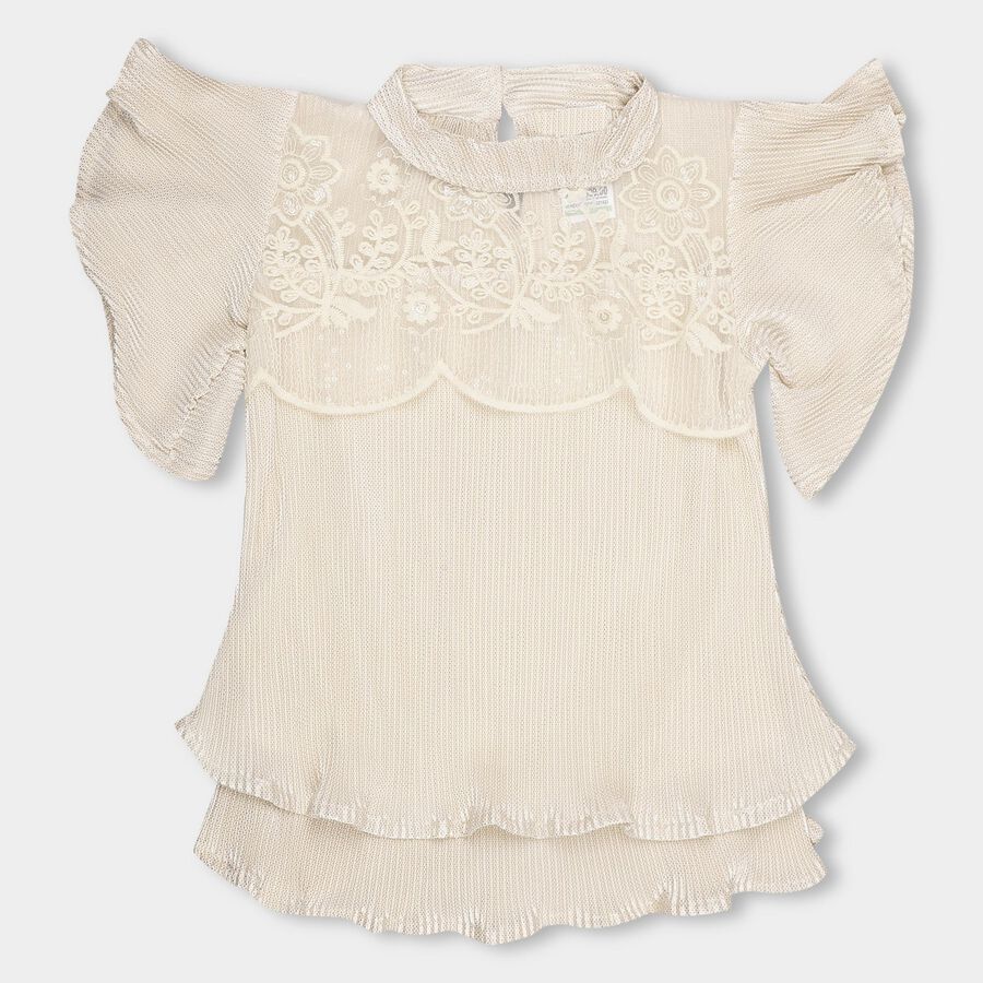 Girls' T-Shirt , ऑफ व्हाइट, large image number null