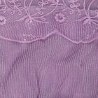 Girls Purple High Neck Romantic T-Shirt, लाइलेक, small