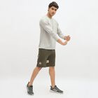 Men's Light Grey Round Neck Casual T-Shirt, Light Grey, small image number null