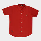 Boys Cotton Solid Casual Shirt, मरून, small image number null
