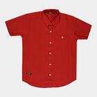 Boys Cotton Solid Casual Shirt, Maroon, small image number null