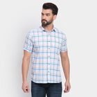 Men's 100% Cotton Casual Shirt, Light Grey, small