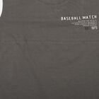 Boys Charcoal Cotton Round Neck Casual Boys T-Shirt, Charcoal, small