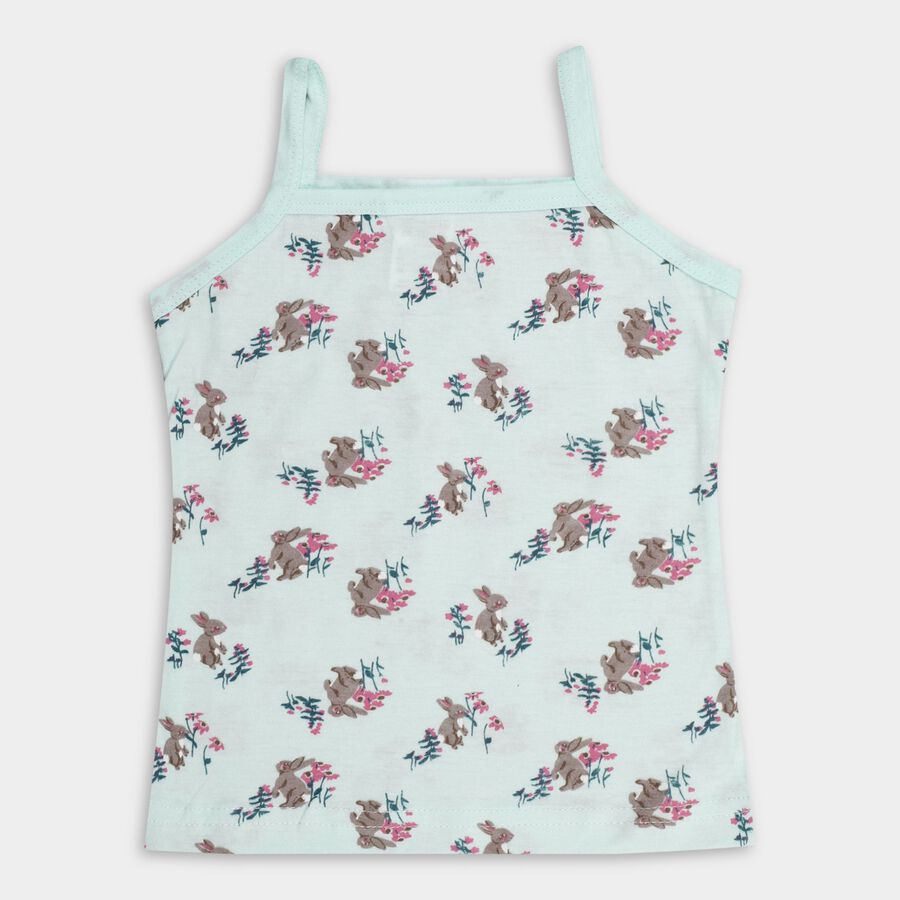 Girls' 100% Cotton Vest (Pack of 2), Light Blue, large image number null