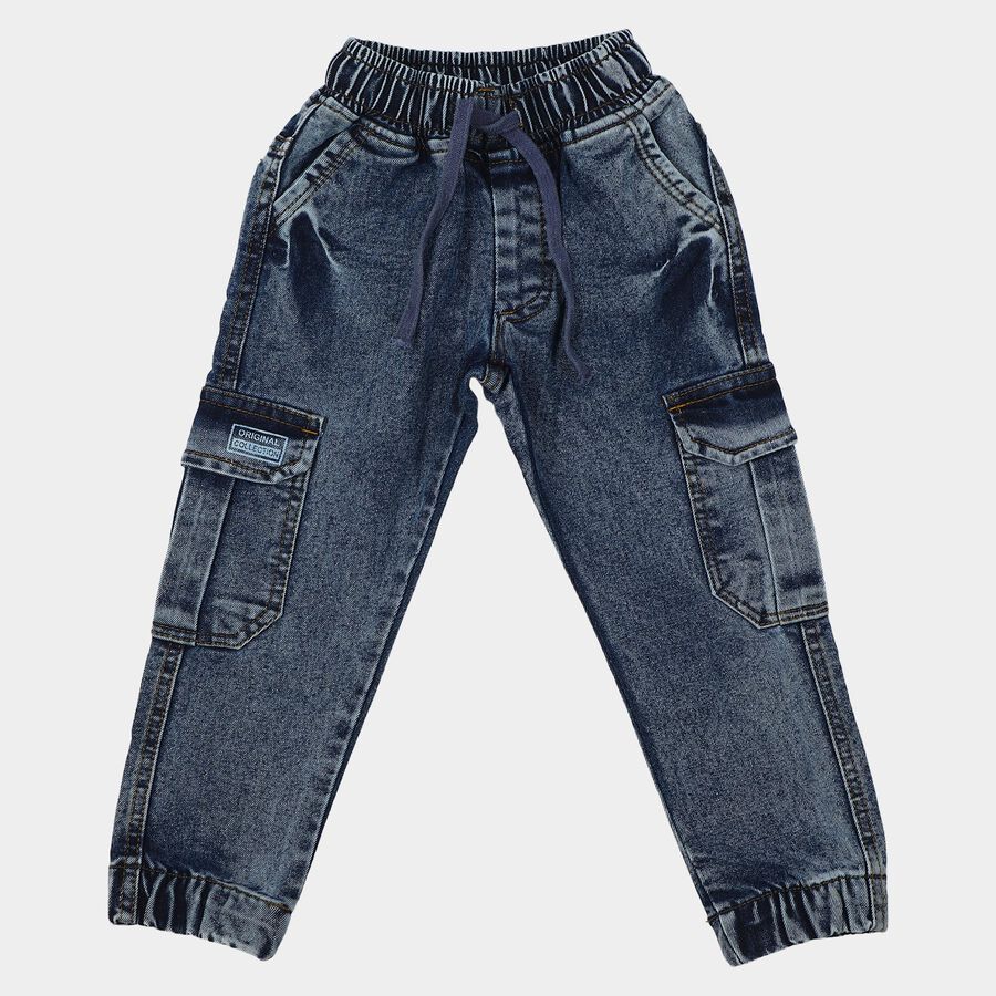 Boys' Jeans, गहरा नीला, large