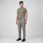 Men's Grey Tapered Cargo Jogger, Dark Grey, small