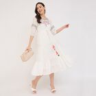 Ladies' Maxi Dress, Off White, small image number null