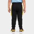 Boys' Black Jogger Graphic Printed Cotton Blend Pyjama, चारकोल, small