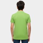 Boys' Light Green Cotton Round Neck Casual Half Sleeves T-Shirt, Light Green, small