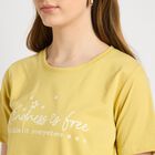 Ladies' Round Neck T-Shirt , Khaki, small