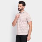 Men's Collared Half Sleeves T-Shirt , गहरा पीला, small