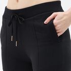 Women's Black Regular Fit Track Pants, Black, small