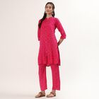 Women's Soft Dusty Pink Embroidered Ethnic Set, Pink, small