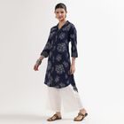 Ladies' Kurta, Dark Blue, small image number null