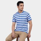 Men's Light Blue Henley Neck Casual T-Shirt, Light Blue, small