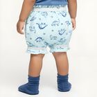 Infants Soft Eggshell White Regular Fit Cotton Bloomers, Aqua, small image number null