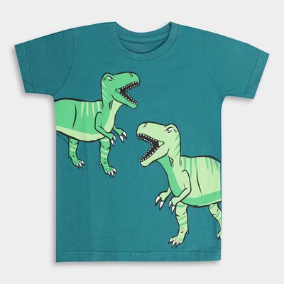 Boys' 100% Cotton Half Sleeves T-Shirt