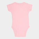 Infants Cotton Bodysuit, गुलाबी, small image number null
