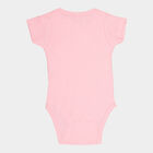 Infants Cotton Bodysuit, Pink, small image number null