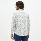 Men's Light Sage Green Printed Classic Collar Casual Shirt, Light Green, small image number null