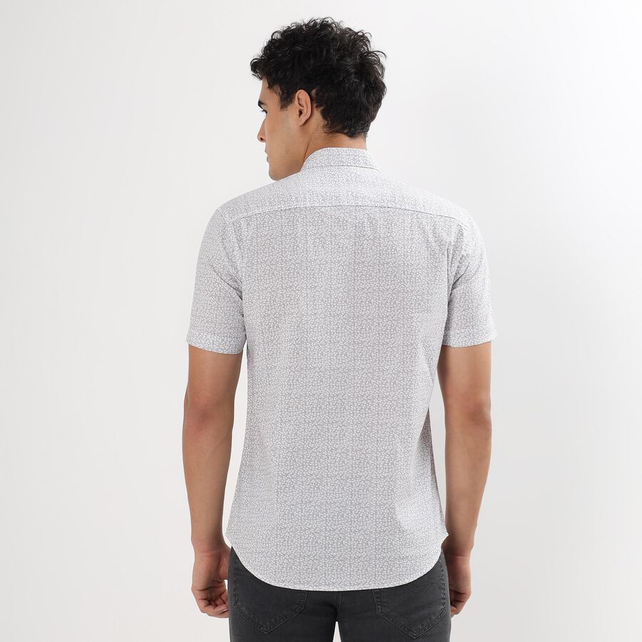 Men's 100% Cotton Casual Shirt , Light Grey, large image number null