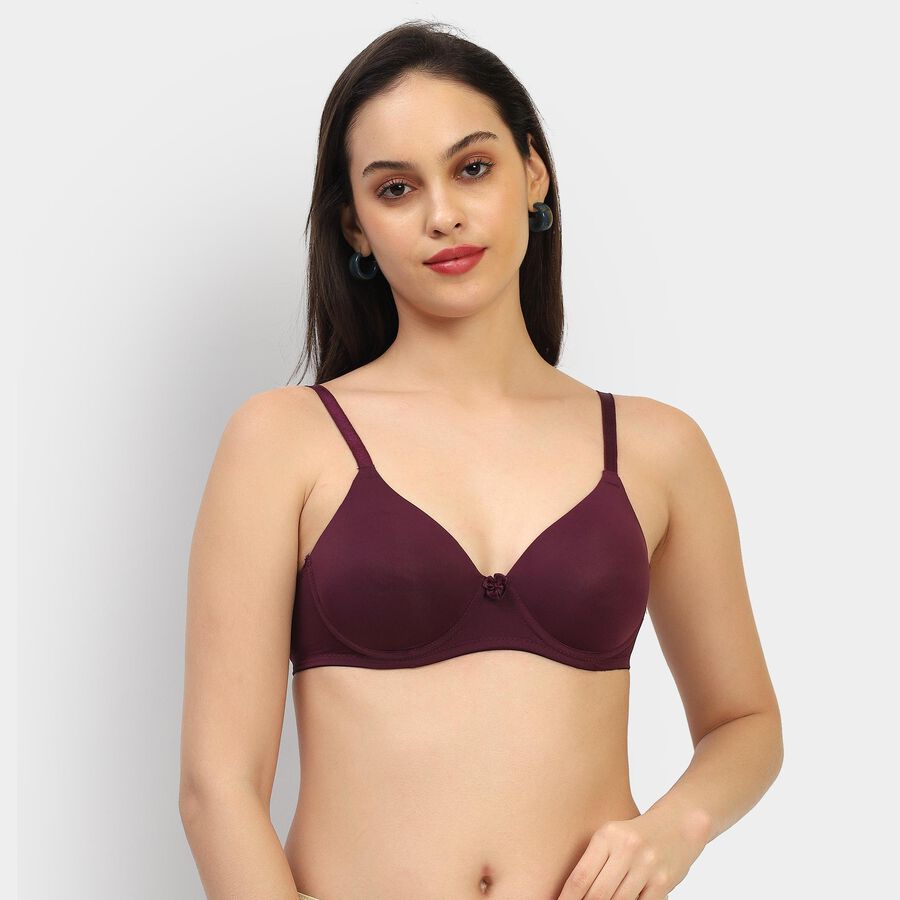 Ladies' Bra , वाइन, large image number null