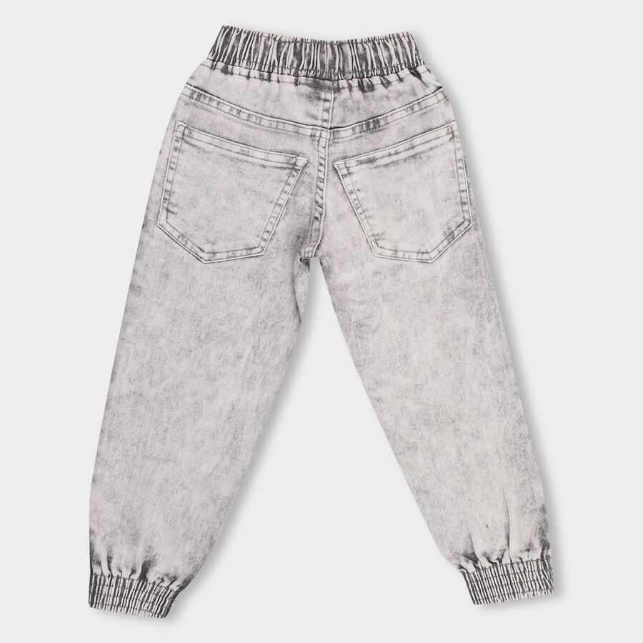 Boys' 100% Cotton Jeans, Light Grey, large image number null