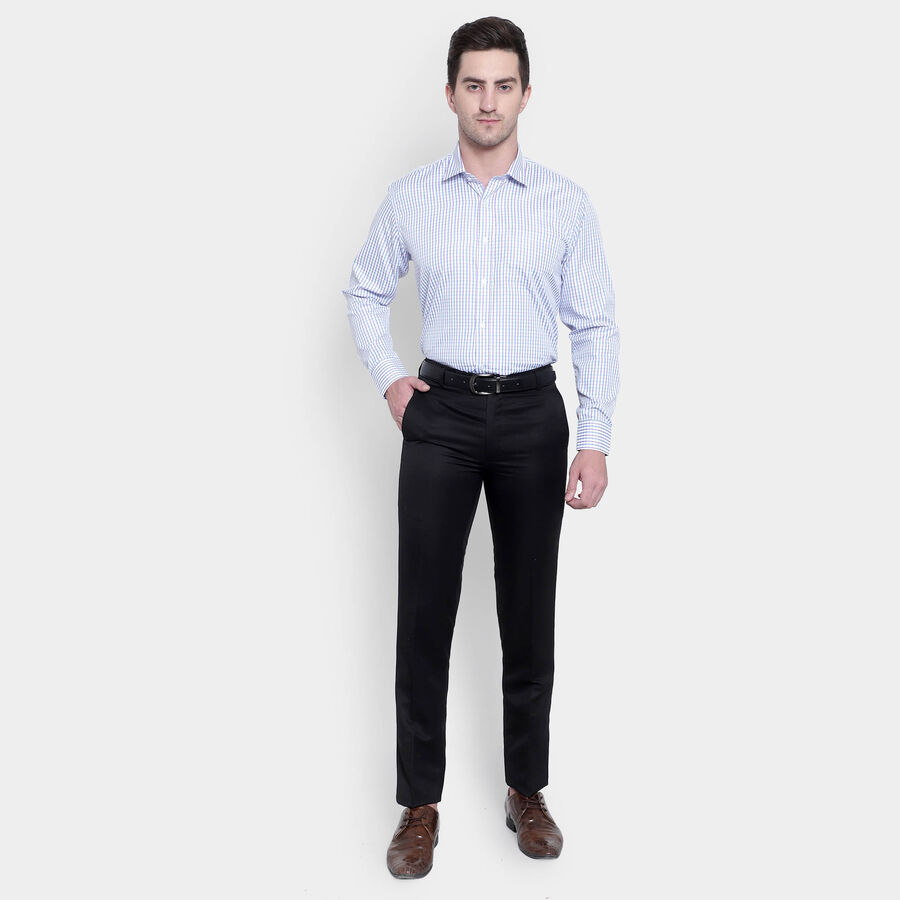 Checks Formal Shirt, Purple, large image number null