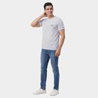 Men's Off White Crew Neck Athleisure T-Shirt, Off White, small