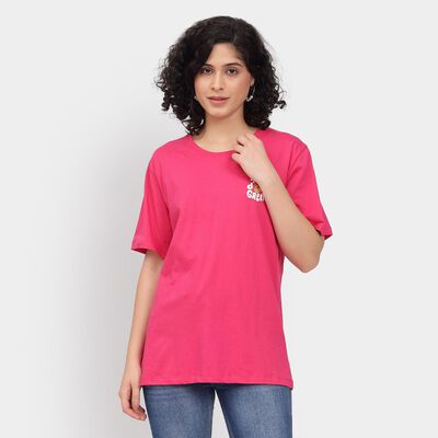 Ladies' Cotton Round Neck T-Shirt