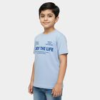 Boys' Half Sleeves T-Shirt, Light Blue, small