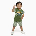 Infants' 100% Cotton Baba Suit, ओलिव, small image number null