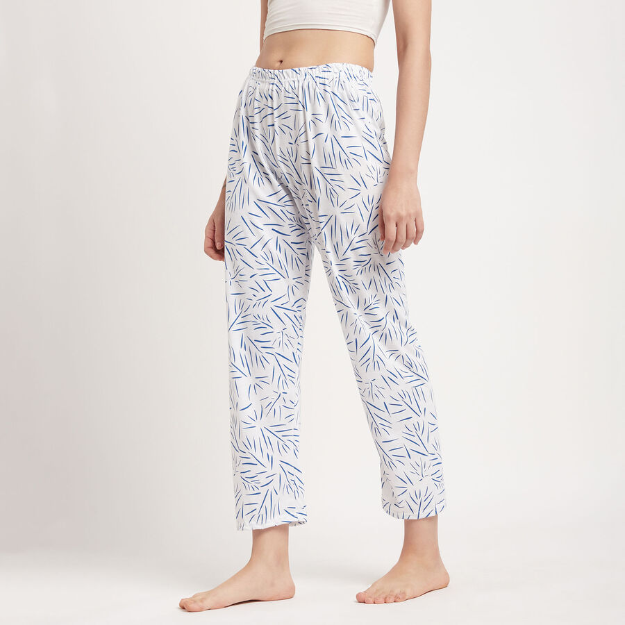 All Over Print Full Length Pyjama, White, large image number null