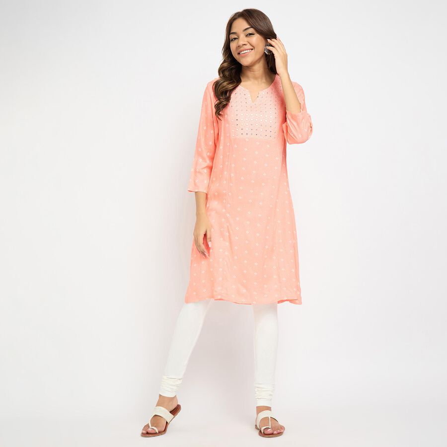 Ladies' Kurta, Peach, large image number null