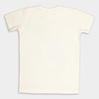 Boys Cotton T-Shirt, ऑफ व्हाइट, small image number null