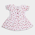 Infant Girls' 100% Cotton Frock, White, small image number null