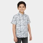 Boys Light Blue Cotton Classic Casual Shirt, हल्का नीला, small