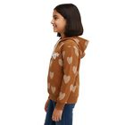 Girls' Sweatshirt, Brown, small image number null