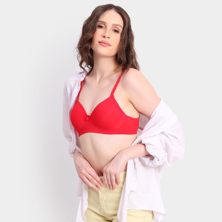 Ladies' Bra, लाल, large image number null