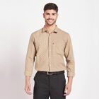 Printed Casual Shirt, Beige, small image number null