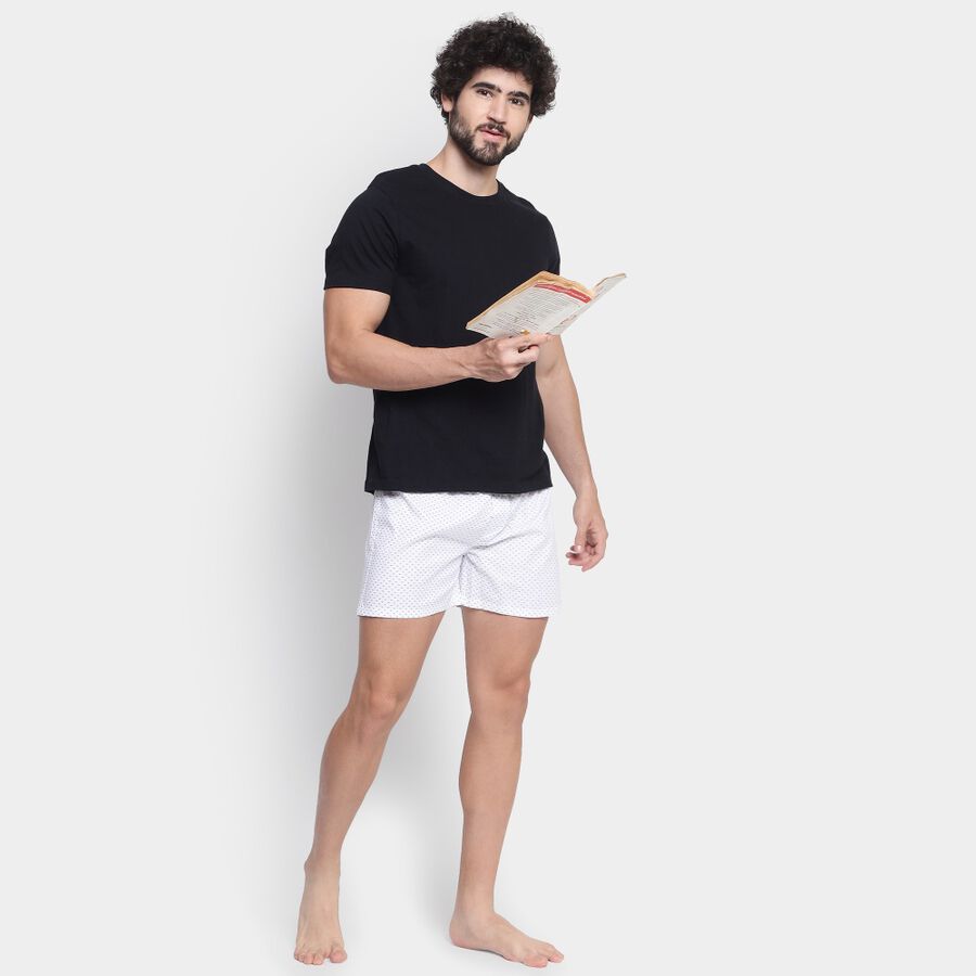 Men's Cotton Boxers, White, large