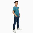 Boys' Half Sleeves T-Shirt, गहरा नीला, small image number null