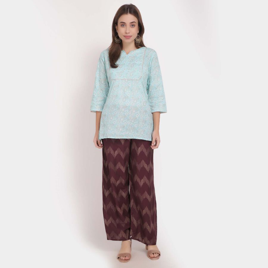Printed Palazzo, Purple, large image number null