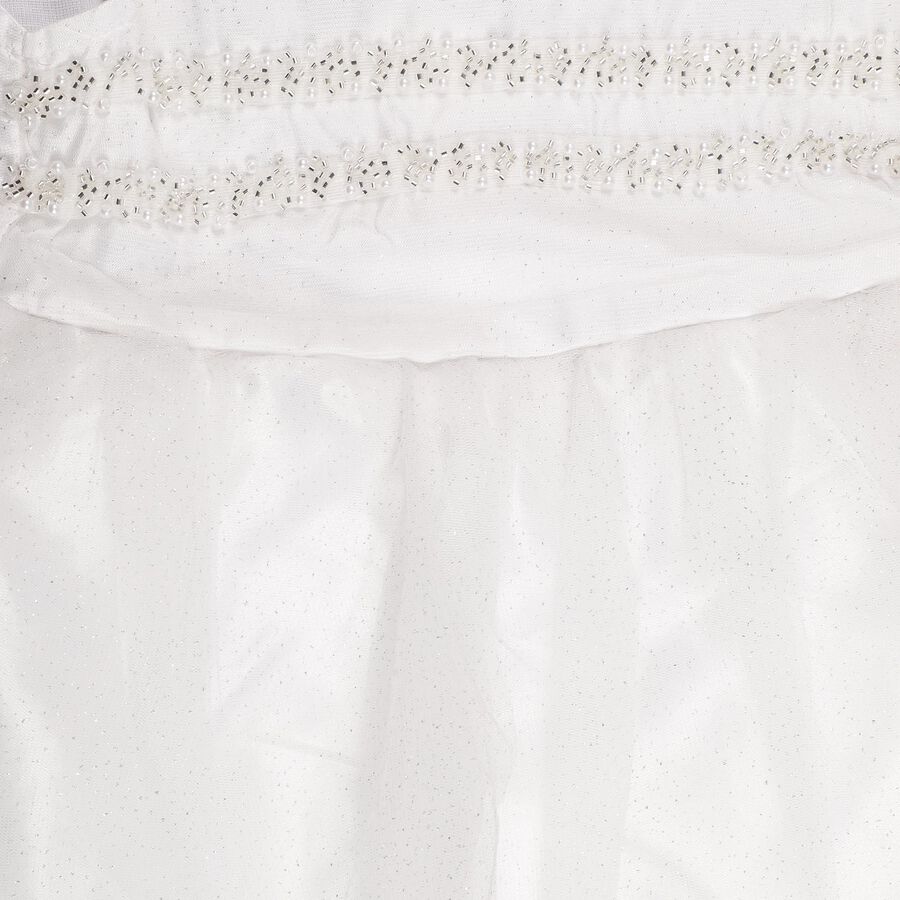 Girls' Frock, Off White, large image number null
