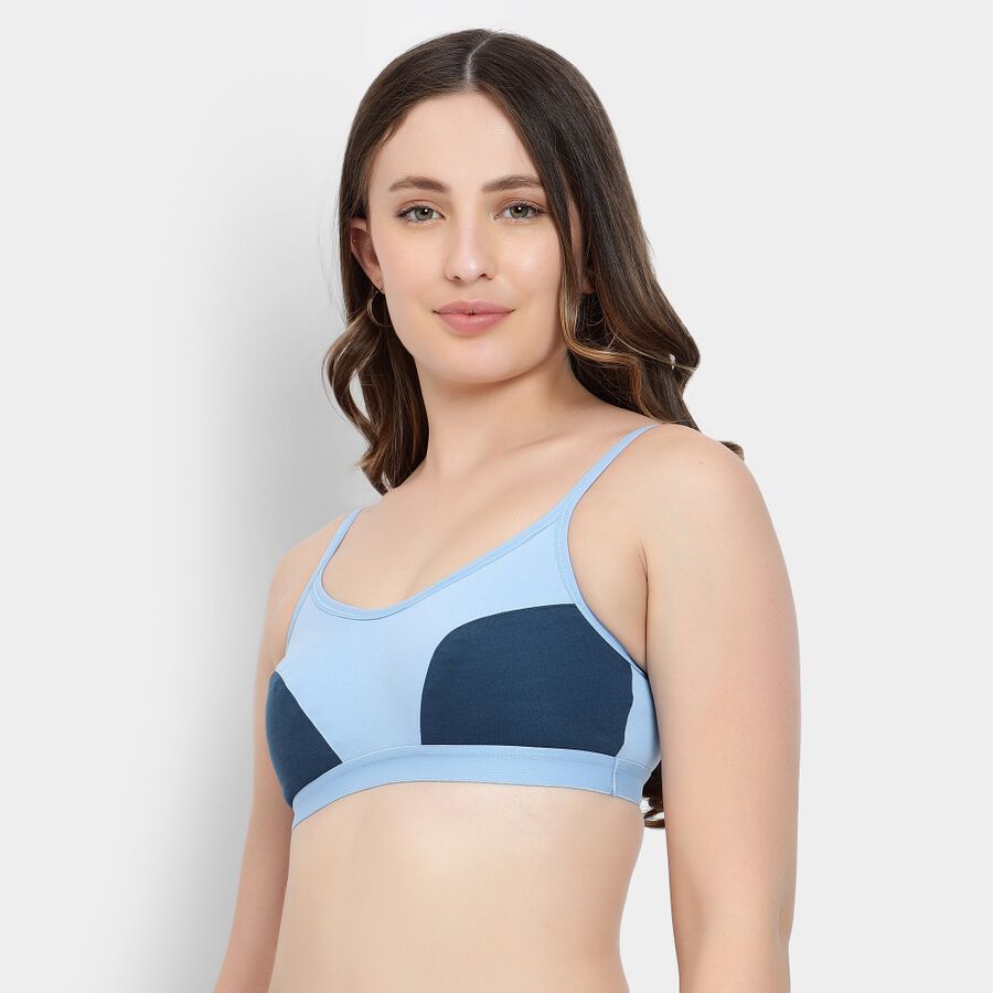 Ladies' Non-Padded Bra, Mid Blue, large image number null