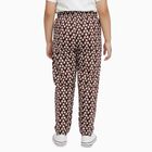 Girls' Dark Brown Floral Printed Cotton Blend Pyjama, भूरा, small image number null