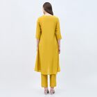 Women's Mustard Embroidered Ethnic Set, Mustard, small