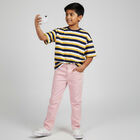 Girls' Light Pink Slim Fit Jeans, Light Pink, small image number null