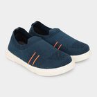 Boys' Deep Navy Blue Slip-On Casual Shoes, Teal Blue, small image number null