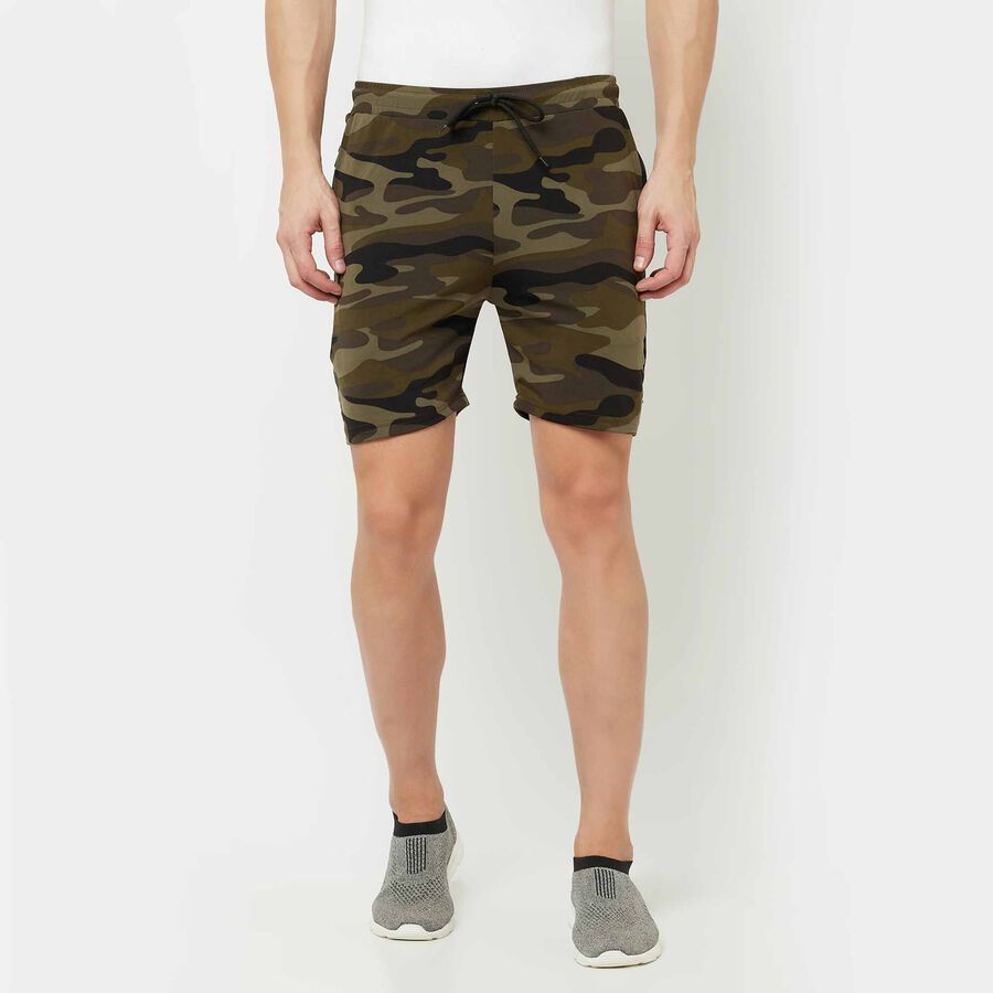 Printed Active Bermuda, Olive, large image number null